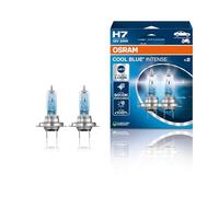 OSRAM COOL BLUE INTENSE H7, 100% luminosa, fino a 5000K, lampada alogena, look LED, duo box (2 lampade)