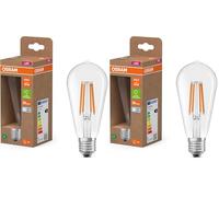 OSRAM dalla classica forma a globo, con filamento LED decorativo dal design satinato i efficienza energetica A, E27, 2,2 W, 470 lm, 4000 K, bianco freddo. luce immediata al 100%.