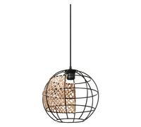 OSRAM DECOR Cage Globe Lampada a sospensione, E27, non dimmerabile, IP20, rattan