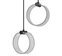 Lampada LED a sospensione OSRAM Decor Circle, a 2 luci, CCT, nero Osram