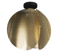 OSRAM DECOR Folded Globe Ceiling light E27, 380mm, Gold, Steel electroplated, In
