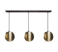 OSRAM DECOR Folded Globe Pendant light LINEAR 3x E27, Gold, Steel electroplated,