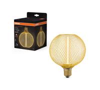 OSRAM Decor LED Filamento di paglia Globo E27 3,5W oro 1.800K Osram
