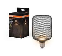 OSRAM Decor LED Flat Square E27 3,5W nero 2.700K metallo Osram