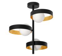 OSRAM DECOR Memphis plafoniera, nero/oro, con attacco G9 per una facile sostituz