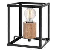 OSRAM DECOR Nairobi lampada da tavolo, nera, con attacco E27 per una facile sost