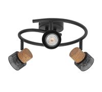 OSRAM DECOR SPOT CORK Spiral, 3 x 3,4 W, 690 lm, nero, faretto, teste orientabil