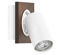 OSRAM DECOR SPOT MERCURY, 1 x 3,4W, 230lm, aspetto legno, bianco, faretto, teste