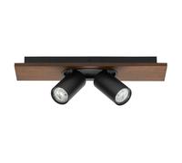 OSRAM DECOR SPOT MERCURY, 2 x 3,4 W, 460 lm, aspetto legno, nero, faretto, teste