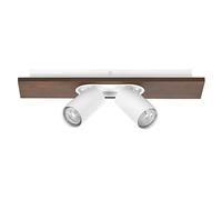 OSRAM DECOR SPOT MERCURY, 2 x 3,4W, 460lm, aspetto legno, bianco, faretto, teste
