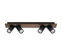 OSRAM DECOR SPOT MERCURY, 4 x 3,4 W, 920 lm, aspetto legno nero, faretto, teste