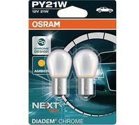 Osram Diadem Chrome Luci di Segnalazione 21W - 2 Lampadine PY21W