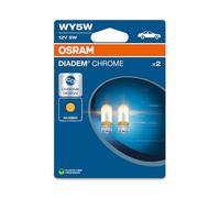 OSRAM2827DC-2BL WY5W Amber Diadem Chrome (501a) 12V 5W Lampadine ad angolo x2