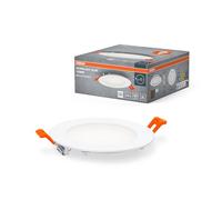 OSRAM Downlight Slim 120mm, luce da incasso a LED, 8W, bianco neutro 4000K, 550 lumen, design piatto, IP20, facile installazione per soggiorni e cucine