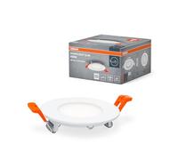 OSRAM Downlight Slim 85mm, luce da incasso a LED, 4,5W, bianco neutro 4000K, 240 lumen, design piatto, IP20, facile installazione per soggiorni e cucine