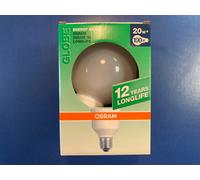 OSRAM Dulux El Globe 20W 2700K Lumilux Interna E27 20W=100W Made Germania