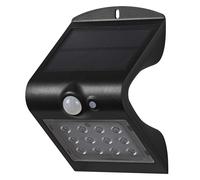 OSRAM ENDURA BUTTERFLY proiettore solare, nero, 1,5W, 200lm, sensore di movimento e luce, luce per esterni, batteria ricaricabile, ecologico, lunga durata, facile da installare, IP65, 4000K.