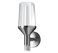 OSRAM ENDURA Classic Calice Sensor applique in acciaio con diffusore in vetro, E27, protezione IP44, per vialetti e accessi