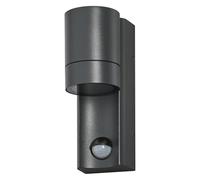 OSRAM ENDURA CLASSIC ISIDOR WS lampada da esterno, lampada da parete, GU10, grigio scuro, alluminio, installazione semplice, illuminazione indiretta, classe di protezione IP65, sensore di luce diurna,