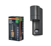 OSRAM ENDURA CLASSIC ISIDOR WS lampada da esterno, lampada da parete, GU10, grigio scuro, alluminio, installazione semplice, illuminazione indiretta, classe di protezione IP65, sensore di luce diurna,