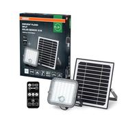 Osram Endura - Lampada solare da esterno a LED, per esterni, con luce di inondazione e pannello solare, cavo da 5 m, con telecomando e rilevatore di movimento PIR, 10 W, 1400 lm, 840, 4000 K, colore