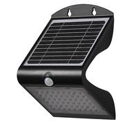 OSRAM ENDURA BUTTERFLY proiettore solare, nero, 4W, 500lm, sensore di movimento e luce, luce per esterni, batteria ricaricabile, ecologico, lunga durata, facile da installare, IP65, 4000K.