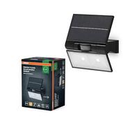 OSRAM ENDURA Proiettori solari da esterno con sensore di luce diurna e movimento, grigio scuro, protezione IP44, sostituto delle lampade alogene