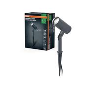 OSRAM ENDURA Spotspike GU10, apparecchio da giardino da esterno, nero, attacco GU10 (max 35W), compatibile con lampada normale o smart, testa orientabile, protezione IP54