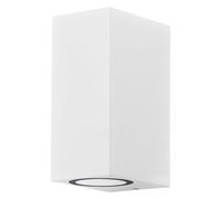 OSRAM ENDURA Classic Square Updown applique da esterno, colore bianco, attacco GU10 (max 35W), compatibile con lampada normale o smart, tipo up/down, grado di protezione IP44