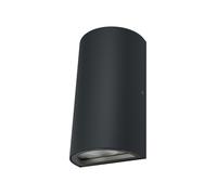 OSRAM ENDURA Style lampada LED per esterni con emissione luminosa superiore e inferiore, rotonda, in grigio scuro in alluminio, protezione IP44, per facciate e ingressi