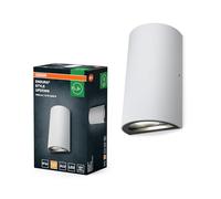 OSRAM ENDURA Style lampada LED per esterni con emissione luminosa superiore e inferiore, rotonda, bianca in alluminio, protezione IP44, per facciata e ingresso