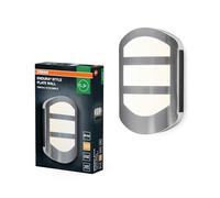 OSRAM ENDURA Style Plate Wall lampada a parete in acciaio, luce indiretta, LED per esterni, protezione IP44, per illuminazione ingresso e facciate