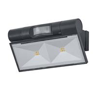 OSRAM ENDURA STYLE USB Up-Down Double Rechargeable Wall Light, 2.1W, 180lm, 3000K, Sensore PIR, IP44, regolabile, Grigio Scuro