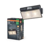 OSRAM ENDURA STYLE USB Up-Down Double Rechargeable Wall Light, 2.1W, 180lm, 3000K, Sensore PIR, IP44, regolabile, Grigio Scuro