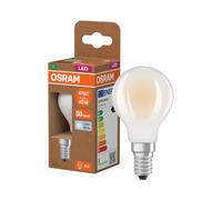 Osram Energy Class nella classica forma mini sferica, 2,2 W / 470 lm, EEK A, luce bianca fredda (4000 K), CRI 80, realizzata in vetro satinato senza piombo, attacco E14, IP20, diametro 45 mm.