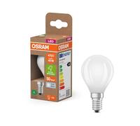 Osram Energy Class nella classica forma mini sferica, 2,2 W / 470 lm, EEK A, luce bianca fredda (4000 K), CRI 80, realizzata in vetro satinato senza piombo, attacco E14, IP20, diametro 45 mm.
