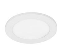OSRAM Essential LED Downlight Side-Mainlight 175mm 18W, luce da incasso bianco caldo 3000K, faretto da soffitto in alluminio bianco