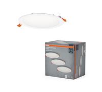 OSRAM Faretto da incasso a LED Essential Slim 225mm 22W Bianco, set di 3 downlight 2000lm bianco freddo 4000K, faretto da soffitto IP20