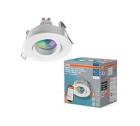 OSRAM Faretto da incasso a LED Smart Matter Spot IP65 RGBW orientabile bianco, 4,7W Smart Home, dimmerabile, controllo tramite app, set da 3