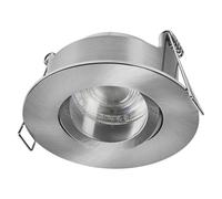 OSRAM Faretto da incasso a LED Spot Set IP65 Press 840 nichel satinato, 4,5W 4000K bianco neutro, ambiente umido, set da 3