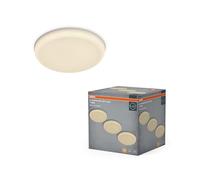 OSRAM Faretto da incasso LED Essential Orientabile 173mm 18W, downlight orientabile bianco caldo 3000K, acciaio bianco IP20