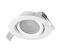 OSRAM Faretto da incasso LED Spot Set DIM 4,9W 120° Bianco, set di 3 faretti da soffitto dimmerabili a taglio discendente, bianco caldo IP20