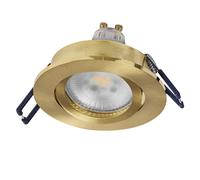 OSRAM Faretto da incasso LED Spot Set DIM 6W Gold 85mm, 500lm 2700K bianco caldo, CRI≥80, dimmerabile in alluminio, set da 3