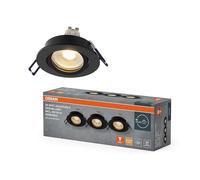 OSRAM Faretto da incasso LED Spot Set DIM 6W Nero 85mm