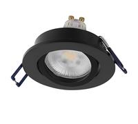 OSRAM Faretto da incasso LED Spot Set DIM 6W Nero 85mm, 500lm 2700K Bianco caldo, CRI≥80, dimmerabile Alluminio, set da 3