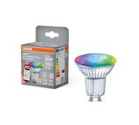 OSRAM Faretto LED SMART+, GU10, 4,7 W, RGBW, forma a riflettore, WiFi, controllabile tramite app e assistenti vocali come Alexa, Google Home, dimmerabile, con Matter