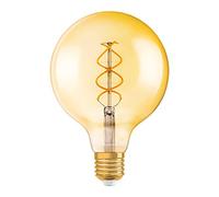 OSRAM Globo Lampadina LED, 4 W Equivalenti 25 W, Attacco E27, Luce Calda 2000K, Confezione da 1 Pezzo
