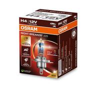 OSRAM H4 Notte Breaker 220 Alogena Fino +220% 1650/1000 Lm Modello 2024/25