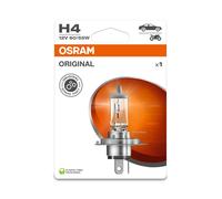 OSRAM H4 HALOGEN 12V 60/55W P43t Ricambio Originale 1° Modello Blister 2024