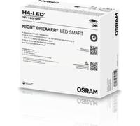 OSRAM NIGHT BREAKER LED SMART H4 P43T 6000K FINO A 330% DI LUMINOSITA' IN PIU' 6